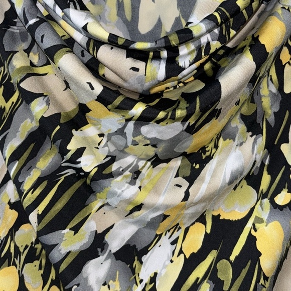 Jones Studio Separates Sleeveless Floral Print Drape Neck Blouse - Picture 2 of 6